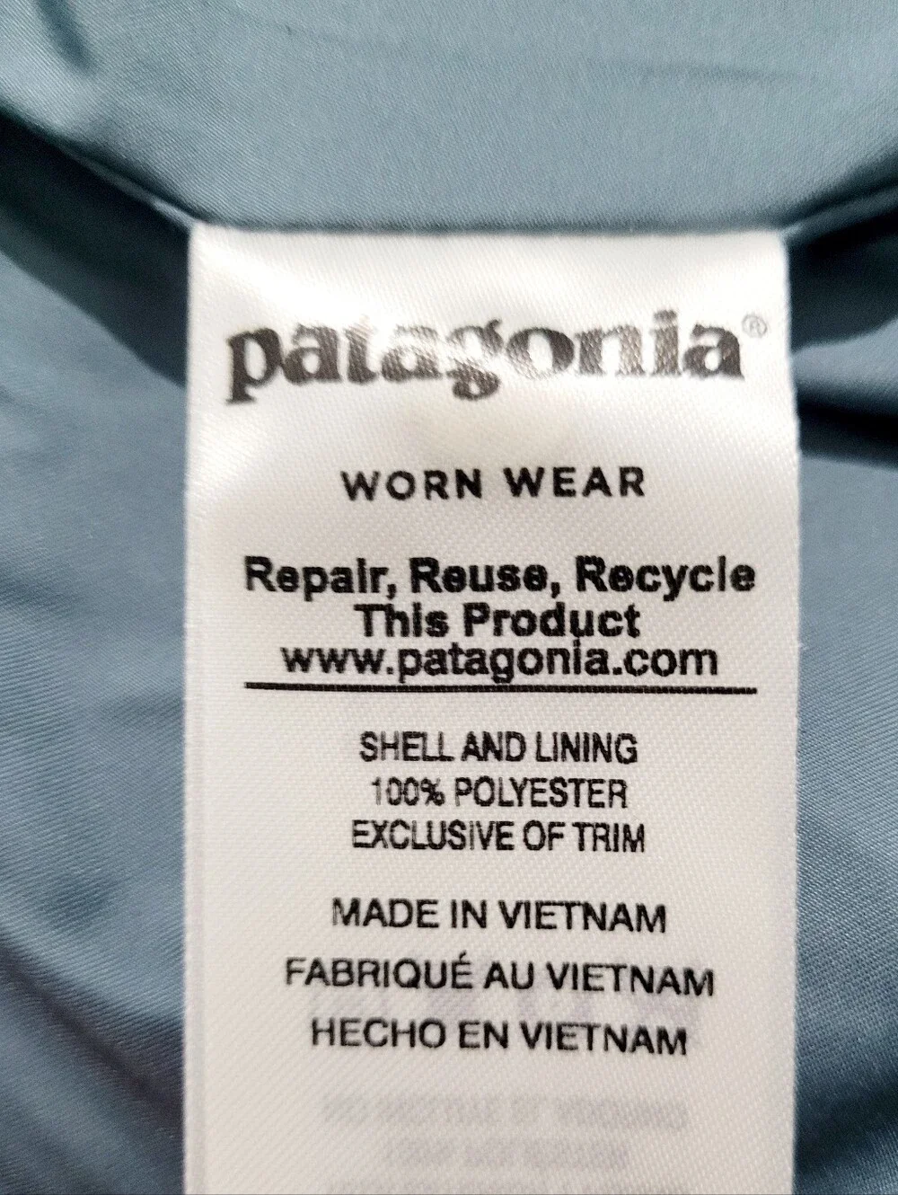 Patagonia Women Los Gatos Fleece Outdoor Vest Dusty Blue Medium Full Zip Sherpa